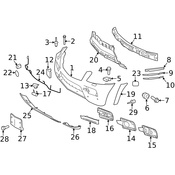 Mercedes Bumper Trim - Genuine Mercedes 1648858725
