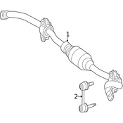 Mercedes Suspension Stabilizer Bar -  Genuine Mercedes 1663202911