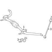 Mercedes Suspension Stabilizer Bar -  Genuine Mercedes 1663203411