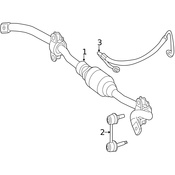Mercedes Suspension Stabilizer Bar -  Genuine Mercedes 1663260165