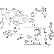 Mercedes Suspension Subframe Crossmember -  Genuine Mercedes 1663302200