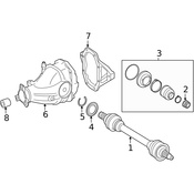 Mercedes Drive Axle Assembly - Genuine Mercedes 1663501110