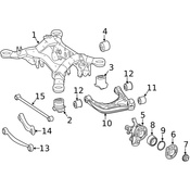 Mercedes Suspension Subframe Crossmember -  Genuine Mercedes 1663504900
