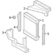 Mercedes Radiator Support Air Duct - Genuine Mercedes 1665000416
