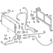 Mercedes Auto Trans Oil Cooler Hose Assembly - Genuine Mercedes 1665008472