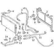 Mercedes Auto Trans Oil Cooler Tube - Genuine Mercedes 1665008672