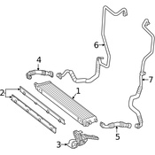 Mercedes Engine Oil Cooler Bracket - Genuine Mercedes 1665010170