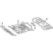 Mercedes Radiator Support Splash Shield Bracket - Genuine Mercedes 1665240240