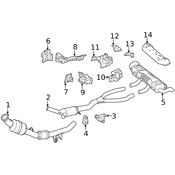 Mercedes Floor Pan Heat Shield - Genuine Mercedes 1666822500