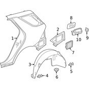Mercedes Fuel Filler Door - Genuine Mercedes 1667570006