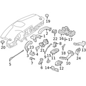 Mercedes Dashboard Air Vent -  Genuine Mercedes 16683005542A17