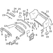 Mercedes Tow Eye Cap - Genuine Mercedes 1668850801