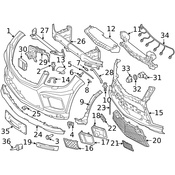 Mercedes Grille - Genuine Mercedes 1668855022