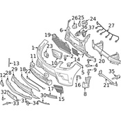 Mercedes Grille - Genuine Mercedes 1668855925