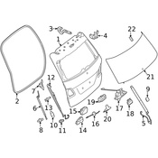 Mercedes Liftgate Lift Support Cap -  Genuine Mercedes 1669820709