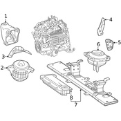 Mercedes Engine Mount Heat Shield - Genuine Mercedes 1672410400
