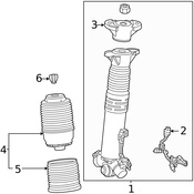 Mercedes Suspension Air Spring -  Genuine Mercedes 1673203901