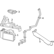 Mercedes Suspension Air Compressor Line -  Genuine Mercedes 167320850264