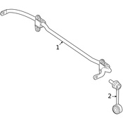 Mercedes Suspension Stabilizer Bar -  Genuine Mercedes 1673264300