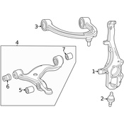 Mercedes Suspension Ball Joint -  Genuine Mercedes 1673306300
