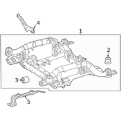 Mercedes Suspension Crossmember Insulator -  Genuine Mercedes 1673314100
