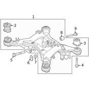 Mercedes Suspension Crossmember Insulator -  Genuine Mercedes 1673510200