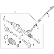 Mercedes Steering Shaft Universal Joint - Genuine Mercedes 1674610100