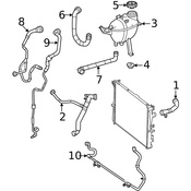 Mercedes Radiator Coolant Hose - Genuine Mercedes 1675013003