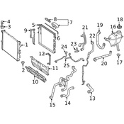 Mercedes Radiator Support Air Duct - Genuine Mercedes 1675050600