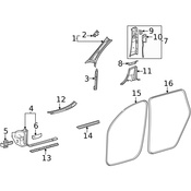 Mercedes Door Seal - Genuine Mercedes 1676972600