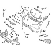 Mercedes License Plate Bracket - Genuine Mercedes 1678802605
