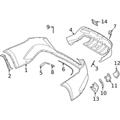Mercedes License Plate Bracket - Genuine Mercedes 1678803202