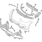 Mercedes Brake Air Duct -  Genuine Mercedes 1678856805