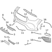 Mercedes Radiator Support Splash Shield - Genuine Mercedes 1678857303