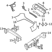 Mercedes Bumper Trim - Genuine Mercedes 1678859102