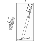 Mercedes Shock Absorber - Genuine Mercedes 1703200231