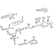 Mercedes Exhaust Heat Shield - Genuine Mercedes 1706821771