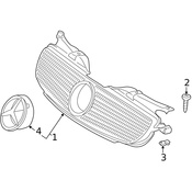 Mercedes Grille Emblem - Genuine Mercedes 1708880086