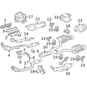Mercedes Catalytic Converter Bracket - Genuine Mercedes 1714921141
