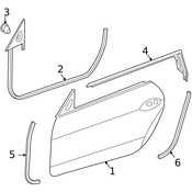 Mercedes Door Edge Guard - Genuine Mercedes 17169703519G44