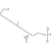 Mercedes Suspension Stabilizer Bar Link -  Genuine Mercedes 1723200089