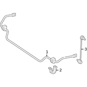 Mercedes Suspension Stabilizer Bar Link -  Genuine Mercedes 172323011764
