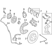Mercedes Brake Hydraulic Hose -  Genuine Mercedes 172428003564
