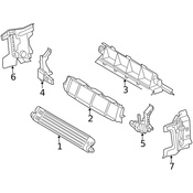 Mercedes Engine Oil Cooler Cover - Genuine Mercedes 1725050300