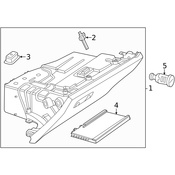 Mercedes Glove Box Support - Genuine Mercedes 1726800491