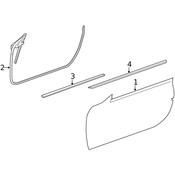 Mercedes Door Seal - Genuine Mercedes 1727200178