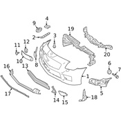 Mercedes Bumper Trim - Genuine Mercedes 1728850321