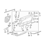 Mercedes-Benz Door Window Switch - Genuine Mercedes 1729057100659107