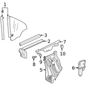 Mercedes Power Window Motor - Genuine Mercedes 1729062300