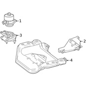Mercedes Engine Mount Bracket - Genuine Mercedes 1762234900